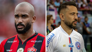 Montagem/Victor Ferreira/EC Vitória e Tiago Caldas/EC Bahia