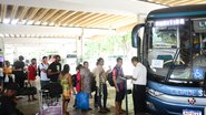 Movimento de saída da cidade no feriado 4