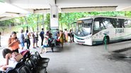 Movimento de saída da cidade no feriado 7