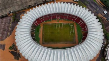 Imagem Estádio do Internacional é atingido por alagamento em Porto Alegre; veja vídeo