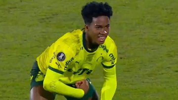Imagem Endrick imita macaco em comemoração e causa revolta de adversários na Libertadores; assista