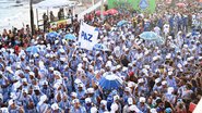 Afoxé Filhos de Gandhy no Carnaval de Salvador 2024 - Enaldo Pinto/BNEWS