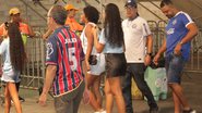 Torcida do Bahia antes de jogo da Copa do Brasil contra o Paysandu