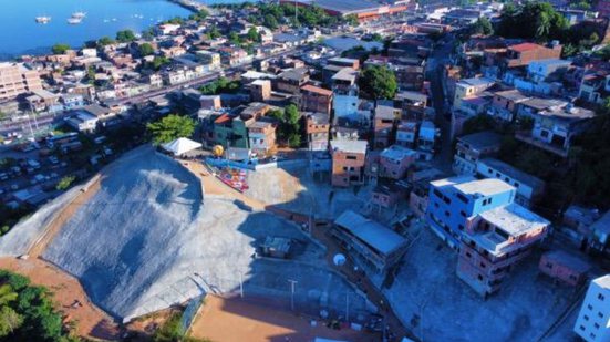 Obra entregue em 29 de março de 2025 no bairro do Alto do Cabrito - Arquivo / Conder