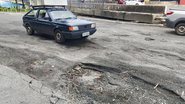 Buracos na Avenida San Martin dificultam trânsito