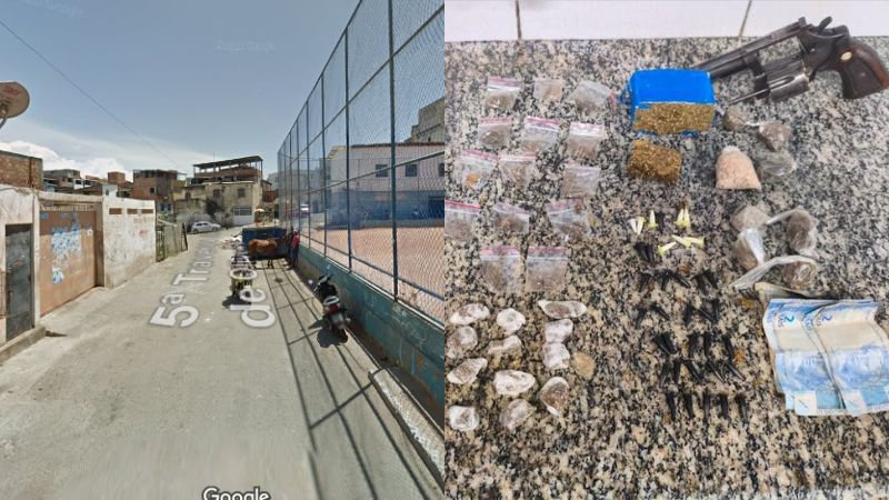 Reprodução/Google Street View e Divulgação/PMBA