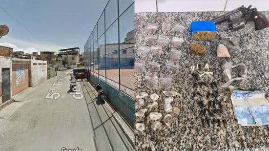 Reprodução/Google Street View e Divulgação/PMBA