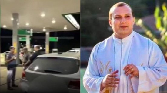 Padre é detido após ser flagrado embriagado, quebrando garrafas e xingando frentistas em posto de gasolina