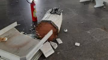 Estátua de Santa Edwiges é vandalizada em igreja de Fortaleza - Foto: Arquidiocese de Fortaleza