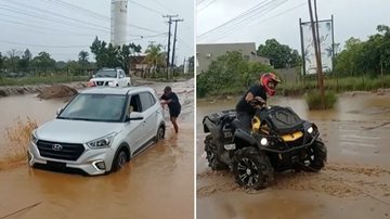 Imagem Moradores e turistas enfrentam transtornos da chuva em Maraú; assista
