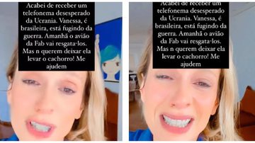 Imagem Luisa Mell faz apelo nas redes sociais para ajudar brasileira a deixar a Ucrânia com pet; assista