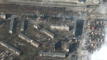 Imagens de satélite mostram Mariupol destruída - Imagem de satélite/Maxar Technologies