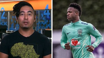 Reprodução/SporTV e Reprodução/Redes sociais/X/@vinijr