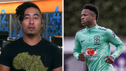 Reprodução/SporTV e Reprodução/Redes sociais/X/@vinijr