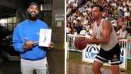 Montagem/Reprodução/X/@KingJames e Reprodução/Facebook/Oscar Schmidt