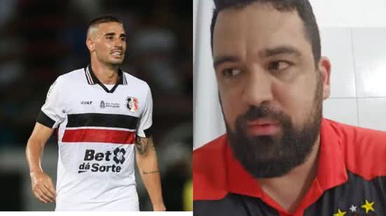 Imagem Thiago Galhardo se revolta com provocação de torcedor do Sport e dispara: "Vou meter a mão na sua cara"