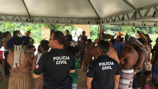 Imagem Polícia Civil apoia regularização fundiária em território indígena de Eunápolis