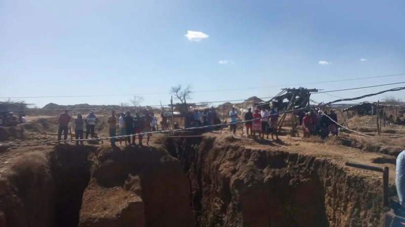 Acidente aconteceu em local utilizado para garimpo de ouro - Reprodução | Redes Sociais