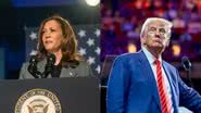 Reprodução/Instagram @kamalaharris e @realdonaldtrump