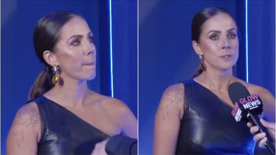Imagem Carol Barcellos 'fuzila com os olhos' repórter que questionou sobre relação com Marcelo Courrege após polêmica de traição; assista