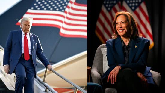 Reprodução/Instagram/@realdonaldtrump/@kamalaharris