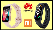 Smartbands Xiaomi e Huawei - Divulgação