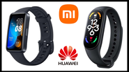 Smartbands Xiaomi e Huawei - Divulgação