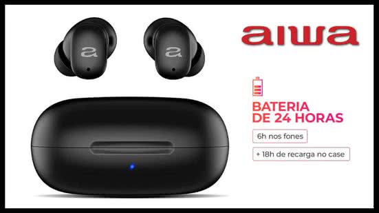 Fone de Ouvido Earbud AIWA - Divulgação
