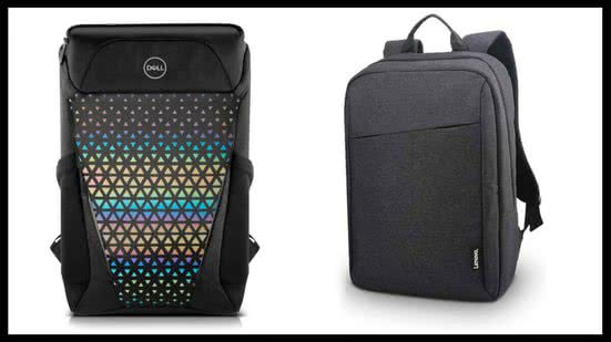 Mochilas DELL e Lenovo - Divulgação