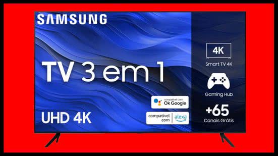 Smart TV Samsung Crystal  4K UHD - Divulgação