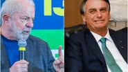 Foto Lula: Ricardo Stuckert | Foto Bolsonaro: Isac Nóbrega/PR