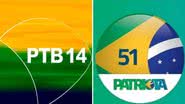Reprodução/PTB e Patriota
