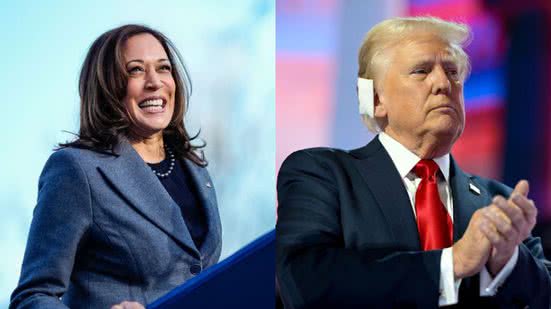 Reprodução/Instagram:@kamalaharris/@realdonaldtrump