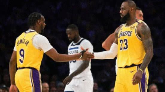 Reprodução/X/@Lakers
