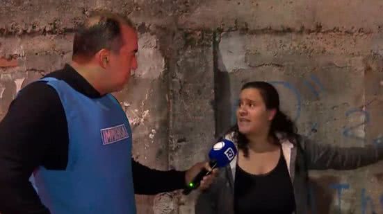 A desabafou ao vivo no Cidade Alerta, da Record TV, ao repórter Altair Moraes - Reprodução/RecordTV