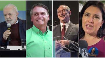 Lula: Twitter/Bolsonaro: Youtube/Ciro: Twitter/Tebet: Youtube