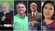 Lula: Twitter/Bolsonaro: Youtube/Ciro: Twitter/Tebet: Youtube