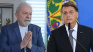 Foto Lula: Divulgação  / Foto Bolsonaro: Agência Brasil
