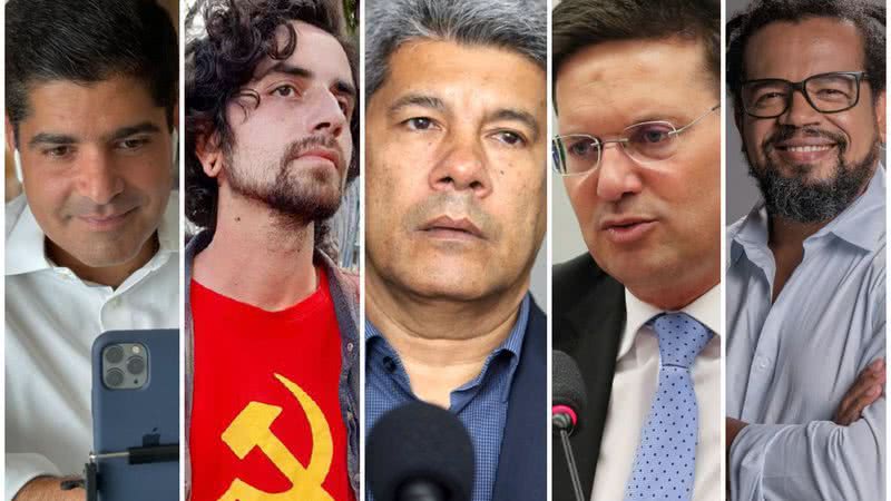 ACM Neto (Divulgação); Giovani Damico (Divulgação); Jerônimo Rodrigues (Divulgação/PT-BA); João Roma (Fabio Rodrigues Pozzebom/Agência Brasil); Kleber Rosa (Divulgação/PSOL)