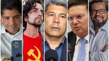 Fotos: ACM Neto (Divulgação); Giovani Damico (Divulgação); Jerônimo Rodrigues (Divulgação/PT-BA); João Roma (Fabio Rodrigues Pozzebom/Agência Brasil); Kleber Rosa (Divulgação/PSOL)
