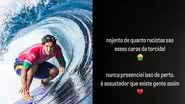 Redes Sociais/@willlucass/@timebrasil/@cbsurfoficial/@gabrielmedina