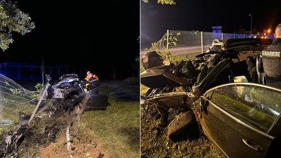 Quatro brasileiros morrem em acidente com carro em alta velocidade na França - Reprodução