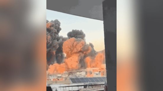 Israel bombardeia QG do Hezbollah em Beirute, na última sexta-feira (27) - Reprodução/Telegram