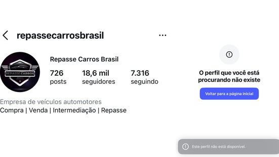 Imagem Caiu! Premium Car Motors retira do ar segunda página oficial que mantinha nas redes sociais após repercussão de golpes