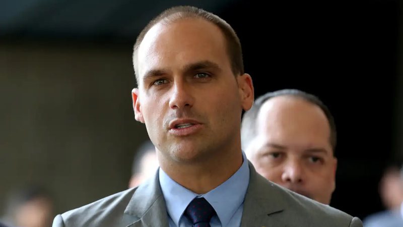 Eduardo Bolsonaro reage após Trump elogiar Lula em conferência da ONU