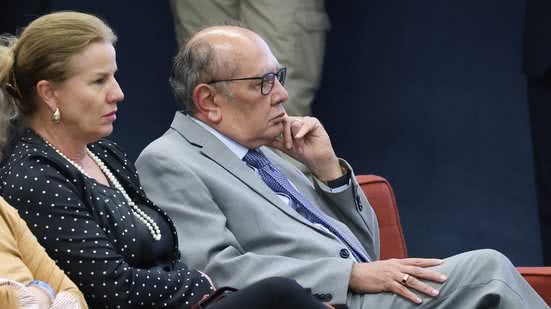 Gilmar Mendes acompanhou último dia do julgamento. Gustavo Moreno/STF