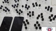 Os recipientes com a droga estavam prontos para comercialização - Divulgação/PMBA