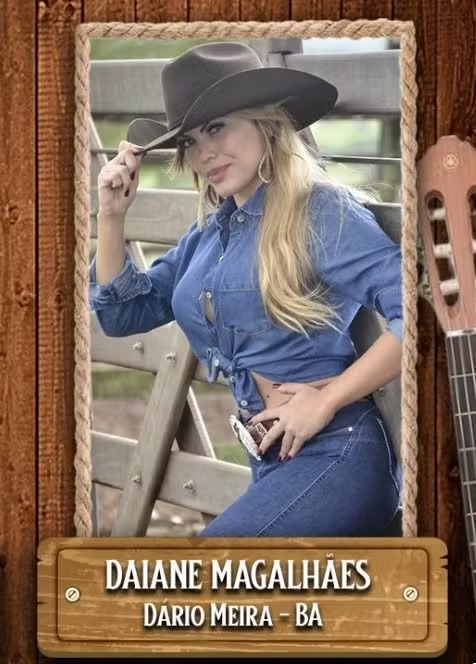 Day Magalhães no concurso da Vaquejada de Serrinha — Foto: rep/ instagram