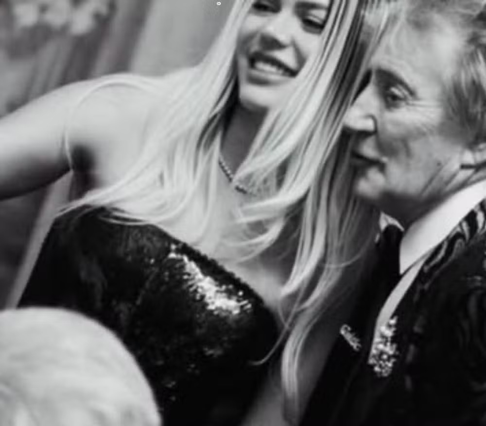 Day Magalhães e Rod Stweart em Londres — Foto: rep/ instagram