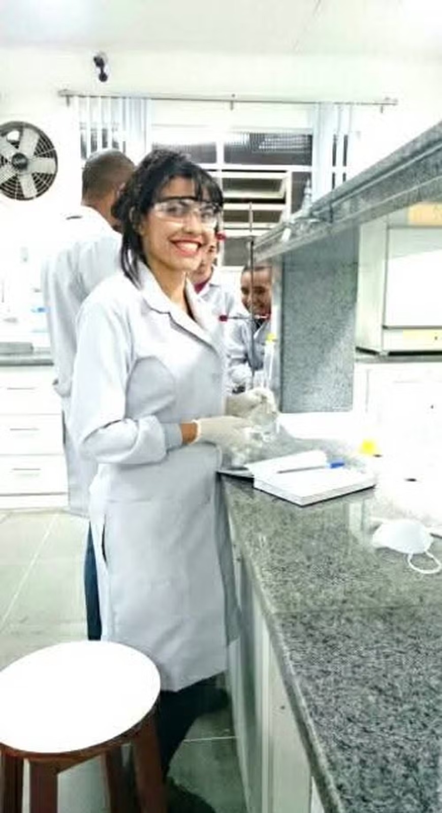 Day Magalhães no curso de Engenharia — Foto: rep/ instagram